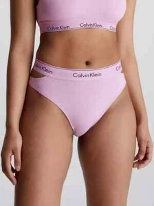 Nuevo con etiquetas Tanga Calvin Klein Talla (VARIOS) Moderno Algodón Deconstruido Pierna Alta QF7280 - Imagen 1 de 6