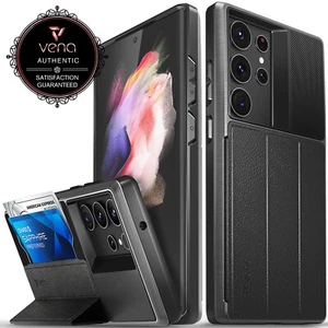 Vena vCommute Leather Wallet Stand Case for Galaxy S23 S22 S21 S20 Ultra Plus S7 - Picture 1 of 20