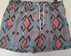New Look Mens Swim Shorts Uk M Waist 30/34" Elasticated Mesh Lined Pockets - Picture 1 of 7
