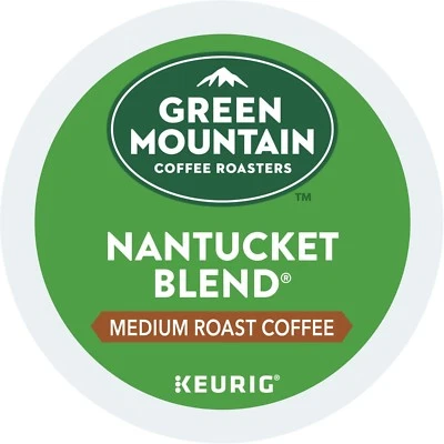 Green Mountain Nantucket Blend Coffee 24 to 144 Keurig K cups Pick Any Size
