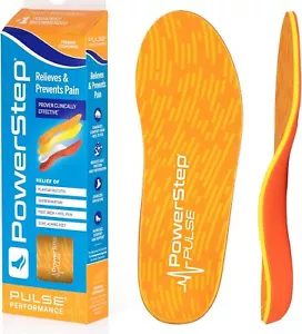Powerstep Pinnacle orange Orthotics - Arch Support Inserts for Pain Relief, - Picture 1 of 3