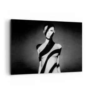 Impression sur Toile 100x70cm Tableaux Image Photo Nu Femme Photographie - Foto 1 di 10