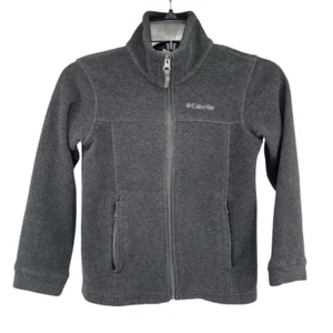 Columbia Boy’s Gray Steens Mountain Full Zip Lightweight Fleece Jacket Small (8) - Picture 1 of 14