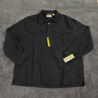 Cubavera Shirt Mena  Extra Large Blac Heritage Fit Western Pockets Cowboy - Image 1 of 4