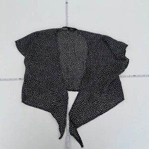 Boux Avenue Top 8 Black Womens Short Sleeve Tie Front Crop - Picture 1 of 10