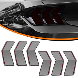 Cubierta de luz trasera 6 piezas para Ford Mustang 2024+ lámpara de freno protector de lente decoración - Imagen 1 de 10