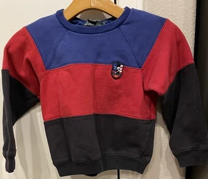 VTG 90s Polo Ralph Lauren Suicide Ski Color Block Sweatshirt Youth Size 7 - Picture 1 of 4