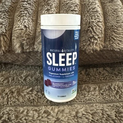 Natural VItality SLEEP / CALM Magnesium Supplement Anti-Stress Gummies  (120 ct) - Image 1 of 3