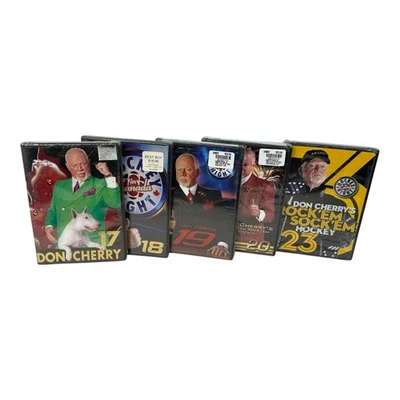 Lot of 5 Don Cherry Rock’em Sock’em Hockey DVDs  Sealed NEW DVD 17,18,19,20,23 - Image 1 of 4