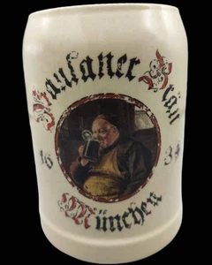 Vintage Paulaner Bierkrug von Gerz - 0,5L Keramik - 1970er Deutschland - Bild 1 von 8