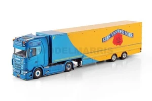 WSI 01-4533 Kees Van Der Meer Scania S Highline Cs20h 4X2 Semi Box Trailer 2 Axl - Picture 1 of 3