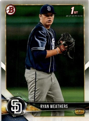 2018 Bowman Draft #BD-182 Ryan Weathers Great!! - Image 1 of 2