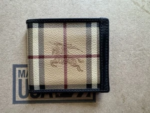 Authentic burberry Classic nova Check Leather Bifold wallet - Picture 1 of 11