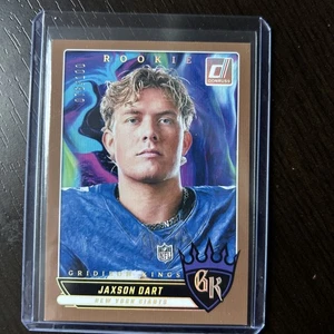 2025 Panini Donruss Jaxson Dart Gridiron Kings Bronze /100 RC #RGK-JDT Giants - Picture 1 of 3