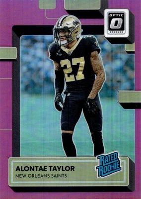 2022 Panini Donruss Optic - Alontae Smith #300 Pink Holo Prizm Rated Rookie RC - Image 1 of 3