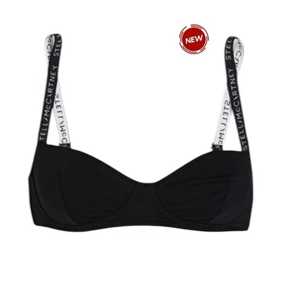 Stella McCartney черный Джерси балконет бюстгальтер женщин средний новый с Ярлыками Рекомендуемая розничная цена производителя $105 | 51-44 - Изображение 1 из 4