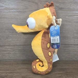 Disney Store Finding Nemo Sheldon Seahorse Stamped Plush Soft Toy Pixar Brown - Imagen 1 de 14