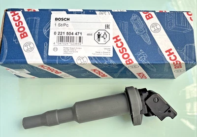Ignition Coil Bosch 0 221 504 471 for BMW N43 N46 N53 1er 3er 5er - Image 1 of 4