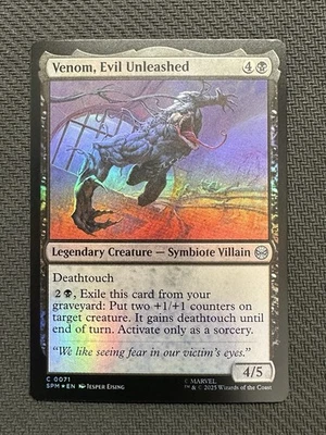 MTG Spider-Man Venom, Evil Unleashed Foil English SPM - Bild 1 von 3