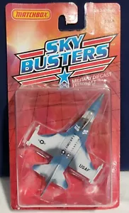 Matchbox 1989 Skybusters SB9 Die-cast F16A USAF Jet Fighter - Picture 1 of 12
