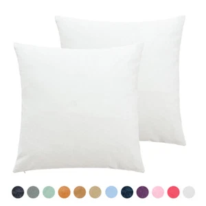 2 Pack Velvet Cushion Cover Ultra Soft Throw Pillow Case Sofa Home Decor - Picture 1 of 63