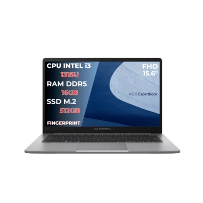 NOTEBOOK ASUS EXPERTBOOK P1 I3-1315U, 16GB RAM, 512GB SSD, 15.6 FHD, WIN 11 PRO - Immagine 1 di 4
