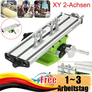 Mini-Präzisions Fräsmaschine Tischbohr Schraubstock XY 2-Achsen Arbeitstisch DE - Bild 1 von 17