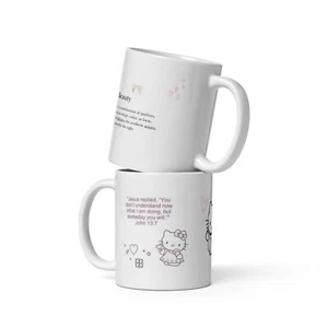 Taza cristiana con lazo rosa de Hello Kitty - Imagen 1 de 6