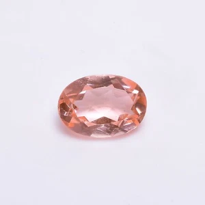 Beautiful Pink Morganite Doublets Oval Faceted Precious Loose Gemstone 6 Carat - Picture 1 of 3