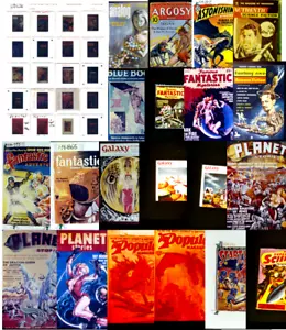 ORIGINAL FORREST J ACKERMAN 1930s PULP COVER SLIDES LOT #2 (20) SCIFI COLLECTION - Picture 1 of 1