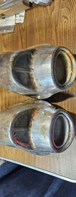 Chevrolet Belair 210 150 1957 parachoques trasero cromado sin soportes pátina completa Foto 1 de 4