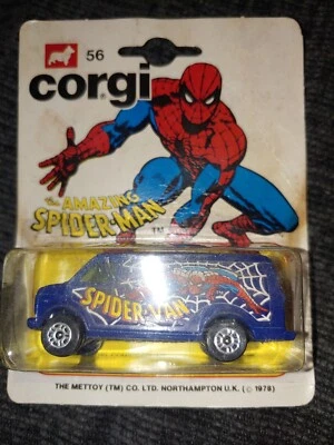 Corgi Juniors 56 Spiderman Chevrolet Van unopened blister 1978 - Image 1 of 2