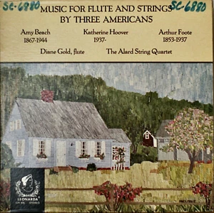 MUSIC FOR FLUTE AND STRINGS BY THREE AMERICANS-M1980LP Diane Gold Flute - Picture 1 of 1