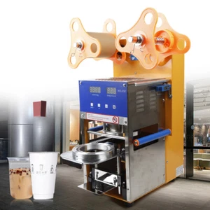 Fully Automatic Sealing Machine 400-600 Cups/Hr Boba Bubble Tea Cup Sealer 400W - Picture 1 of 18