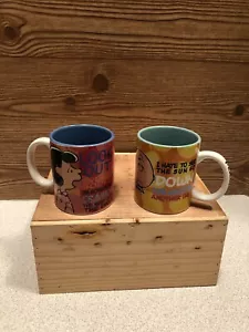 Vintage Set mit 2 Peanuts Tassen von Gibson, Charlie Brown + Lucy nur zum Ausstellen verwendet! - Bild 1 von 9