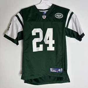 Darrelle Revis Retro Jets NFL Reebok On Field Jersey Youth Large - Picture 1 of 7