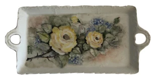 Vintage China Floral Teetablett Dekotablett  - Bild 1 von 5