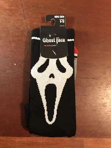 Scream Ghost Face Crew Socks NEW /w Tags Bioworld 8-12 - Picture 1 of 5