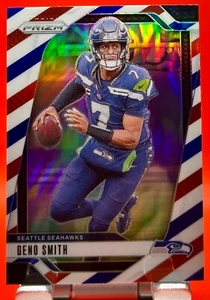 Geno Smith Panini Prizm 2024 rojo blanco y azul Prizm #259 - Imagen 1 de 2