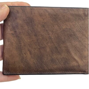 Rolfs Mens Leather Wallet Brown 4.5"x3.5" Multi-Sections Key Holders Vintage - Picture 1 of 12