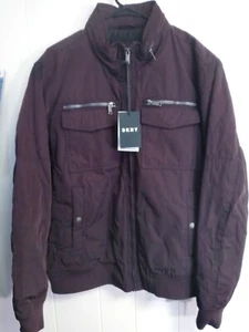DKNY Men's Performance Field Jacket- In Port Brown NWT XL Water Resistant $200 - Picture 1 of 9