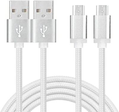 2X Micro USB Data Cable Cord Charger for Amazon Kindle Fire 2 HD 7 Tablet White - Image 1 of 4