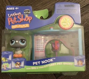 LITTLEST PET SHOP LPS #356 GREY PET NOOK PIGEON W/ BLUE CIRCLE EYES HASBRO 2007 - Picture 1 of 3