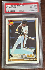 1991 Topps Tiffany Barry Bonds #570 Psa 10