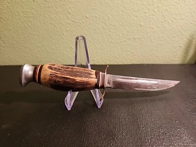 Cuchillo Solingen marca Edge 905 mango de ciervo Alemania 7" vintage  Foto 1 de 4