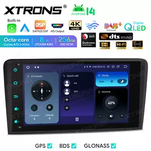 Android 14 Car Radio Stereo 8 inch WIFI 4G LTE 256GB HiFi DTS DSP for Audi A3 S3 - Picture 1 of 20