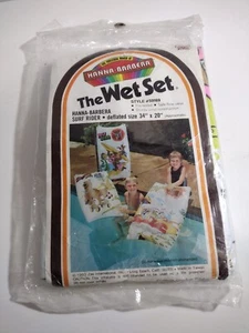 Vintage 1980 The Wet Set YOGI BEAR & B00 BOO Kinder aufblasbar Pool Wasser Floß NEU - Bild 1 von 4