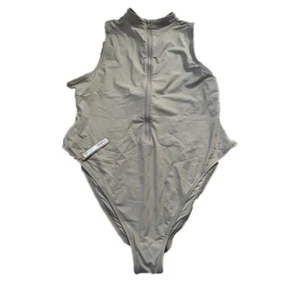 Skims 3X BADEN REISSVERSCHLUSS VORNE ÄRMELLOS EINTEILER Desert Tan Neu mit Etikett - Bild 1 von 6