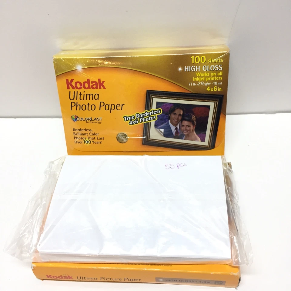 Genuine Kodak Ultima Photo Paper 155 sheets High Gloss New 4x6  - Image 1 of 1