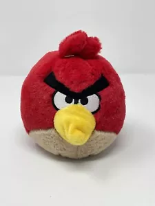 Juguete de peluche Angry Birds rojo pájaro peluche 8" medio Commonwealth sin sonido - Imagen 1 de 5
